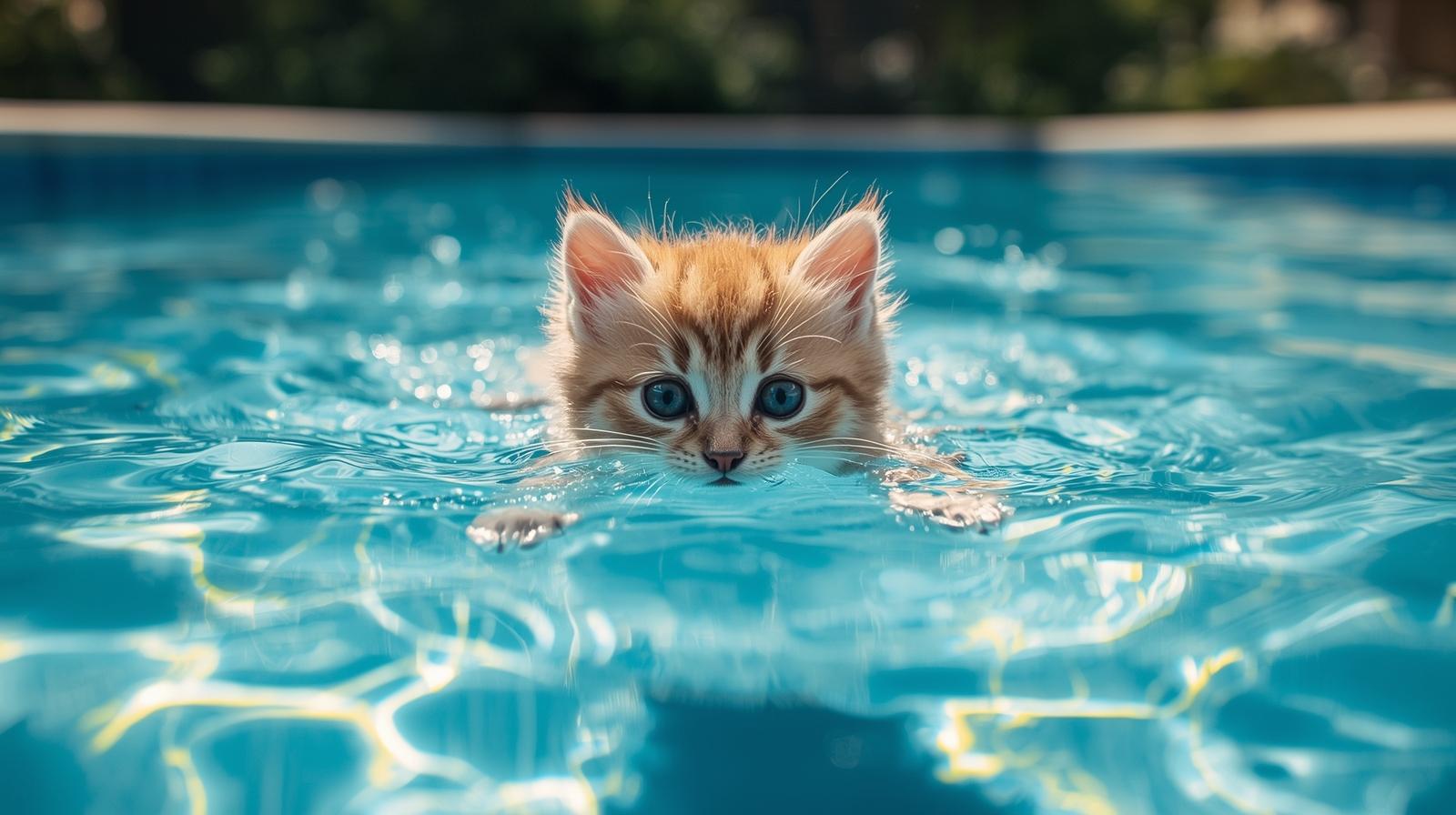 Kedilerde Suya Tepki ve Su Sevgisi