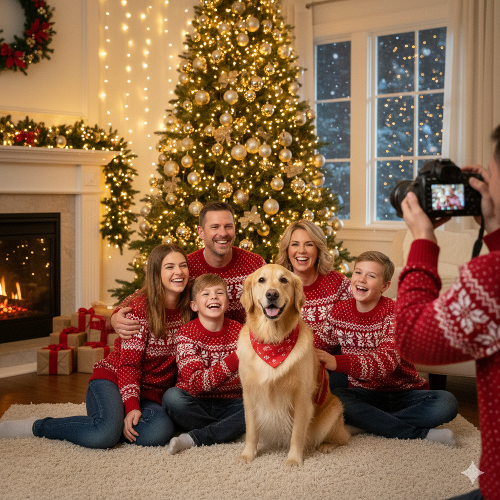 Noel Fotoğraflarında Köpeğinizin Yıldız Olması: Eğlenceli ve Güvenli Tüyolar